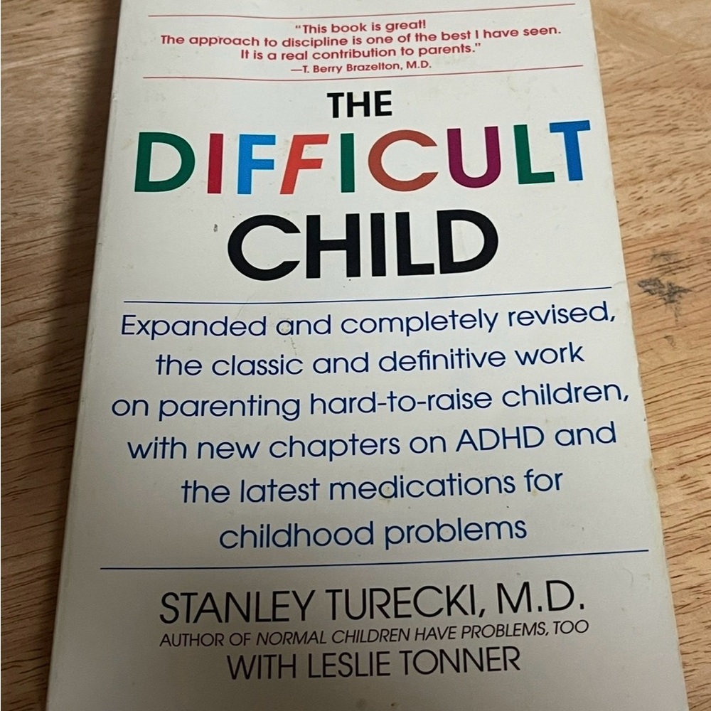 The Difficult Child by Stanley Turecki - White Cover Edition